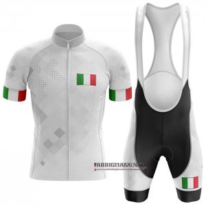 Abbigliamento Italia 2020 Manica Corta e Pantaloncino Con Bretelle Bianco (2)